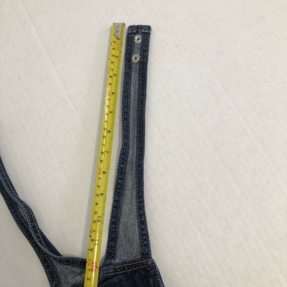 Guess Denim Overalls. Size 4T. Gender Neutral 100% Cotton All Seasons - Picture 12 of 13
